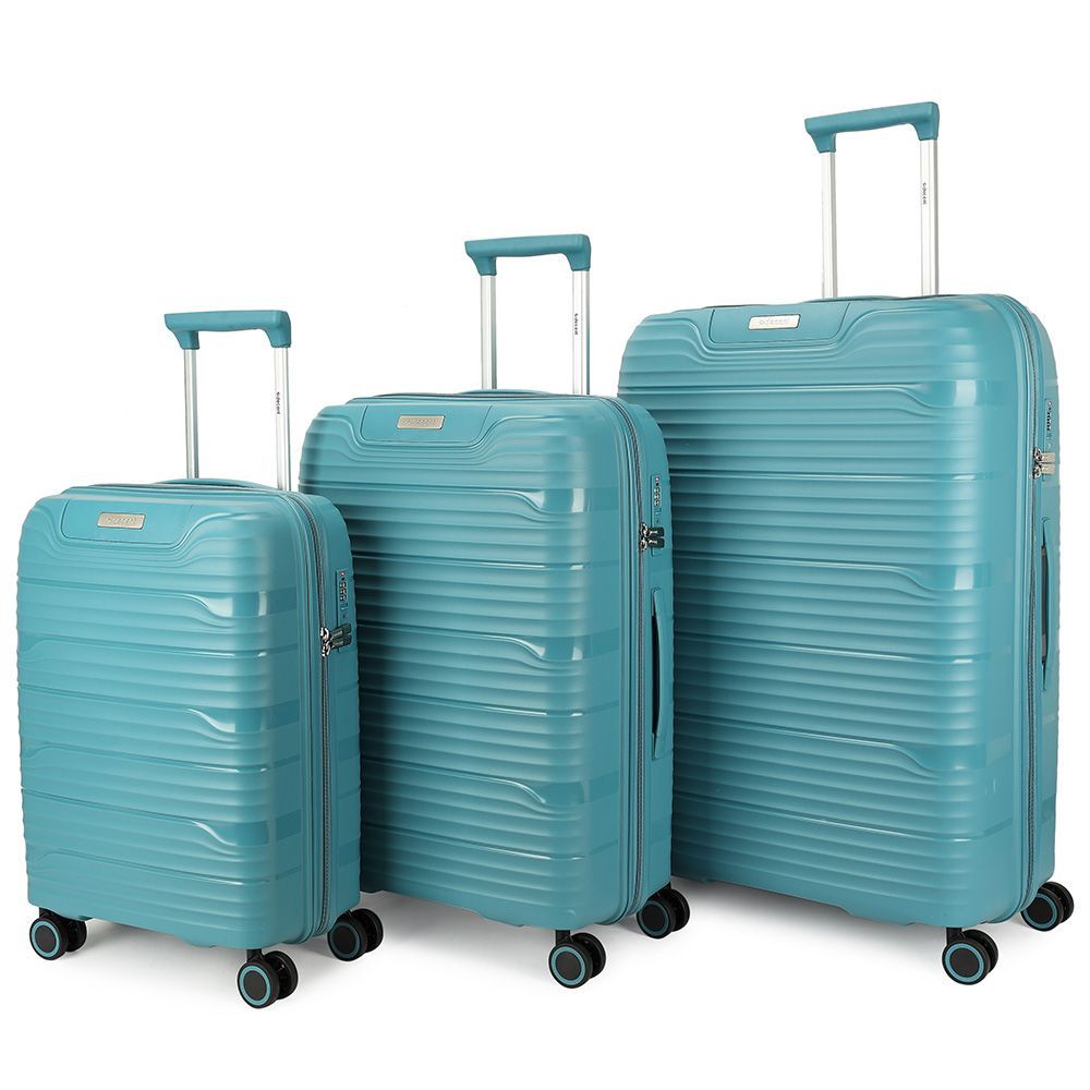 Decent Explorer Kofferset Petrol Blauw
